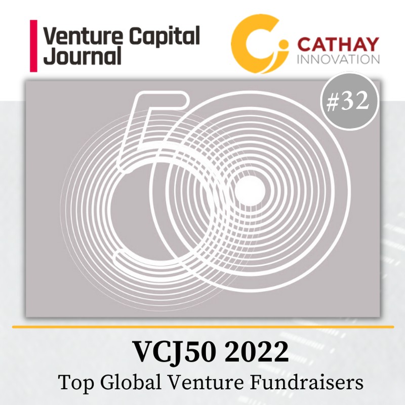 Cathay Innovation Ranks #32 on the VCJ50